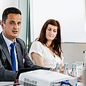 Michael Jänichen, Leiter Firmenkunden, Berliner Sparkasse und Michael Klöckner, Abteilungsdirektor, Ostdeutscher Sparkassenverband