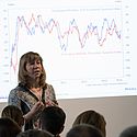 Dr. Gertrud R. Traud (Helaba) brachte uns volkswirtschaftlich auf die Höhe.