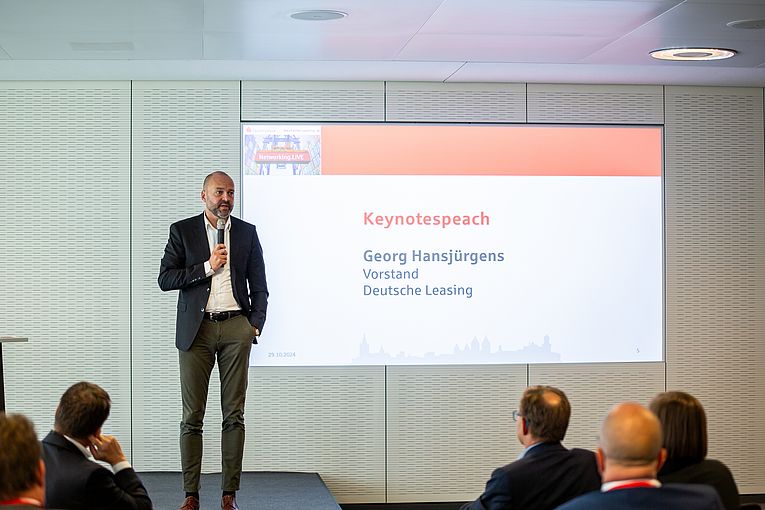 Keynote von Georg Hansjürgens (Mitglied des Vorstands der Deutschen Leasing)