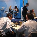 Bei traditionell bayrischen Essen konnten neue Kontakte geknüpft werden.
